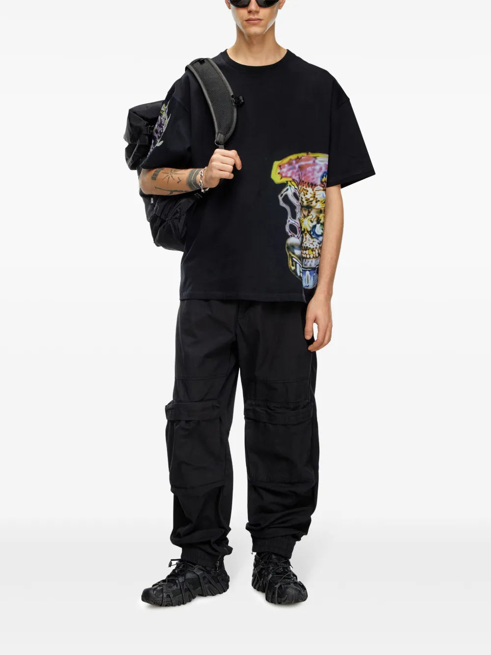 Pantalones P-Beeck Pantalones Cargo Diesel Negro Homme