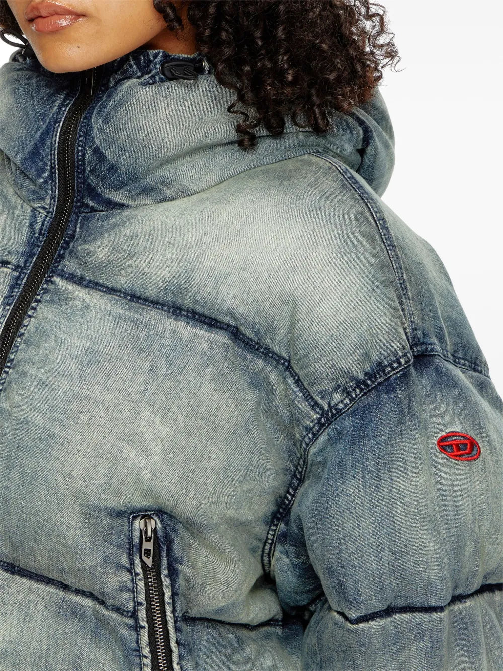 Manteaux Doudoune W-Aves Diesel Bleu Femme