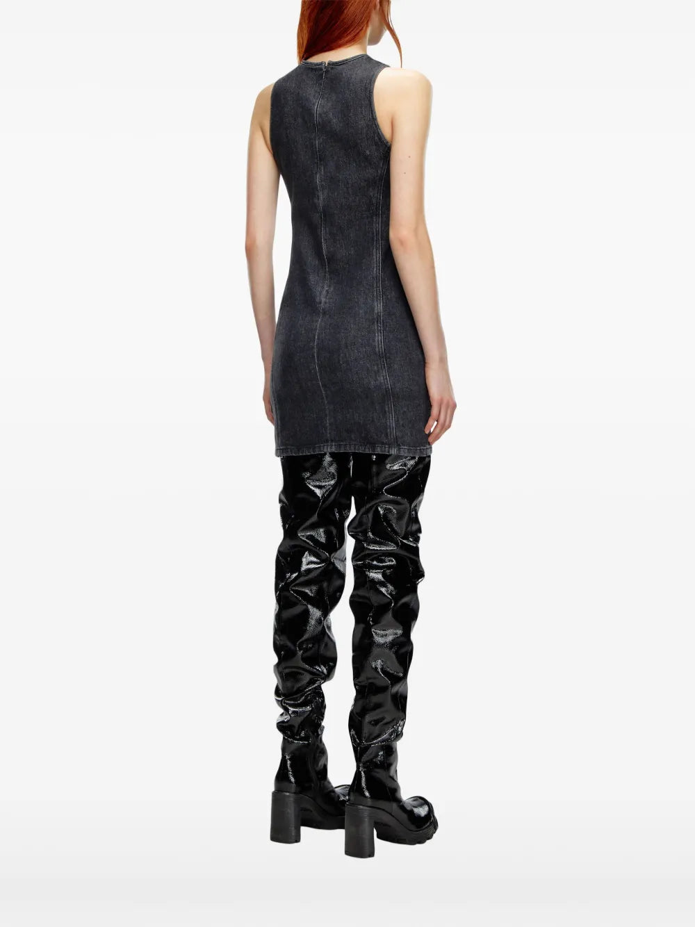 Vestidos Vestido Denim De-Ferriz-Fsd Diesel Preto Femme