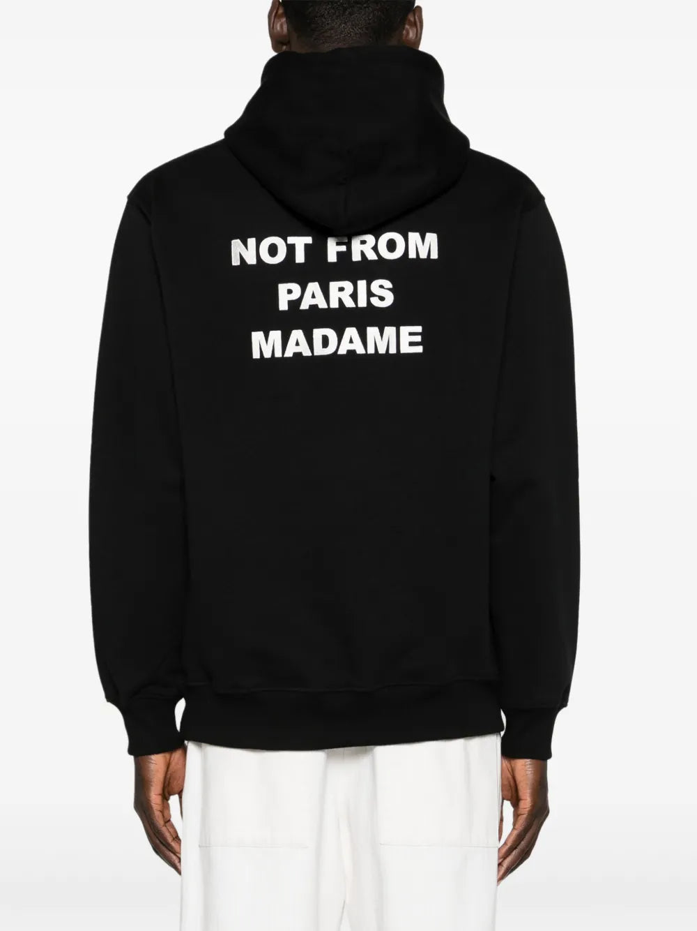 Sweatshirts Schwarzes Slogan Kapuzen-Sweatshirt Drole De Monsieur Schwarz Homme