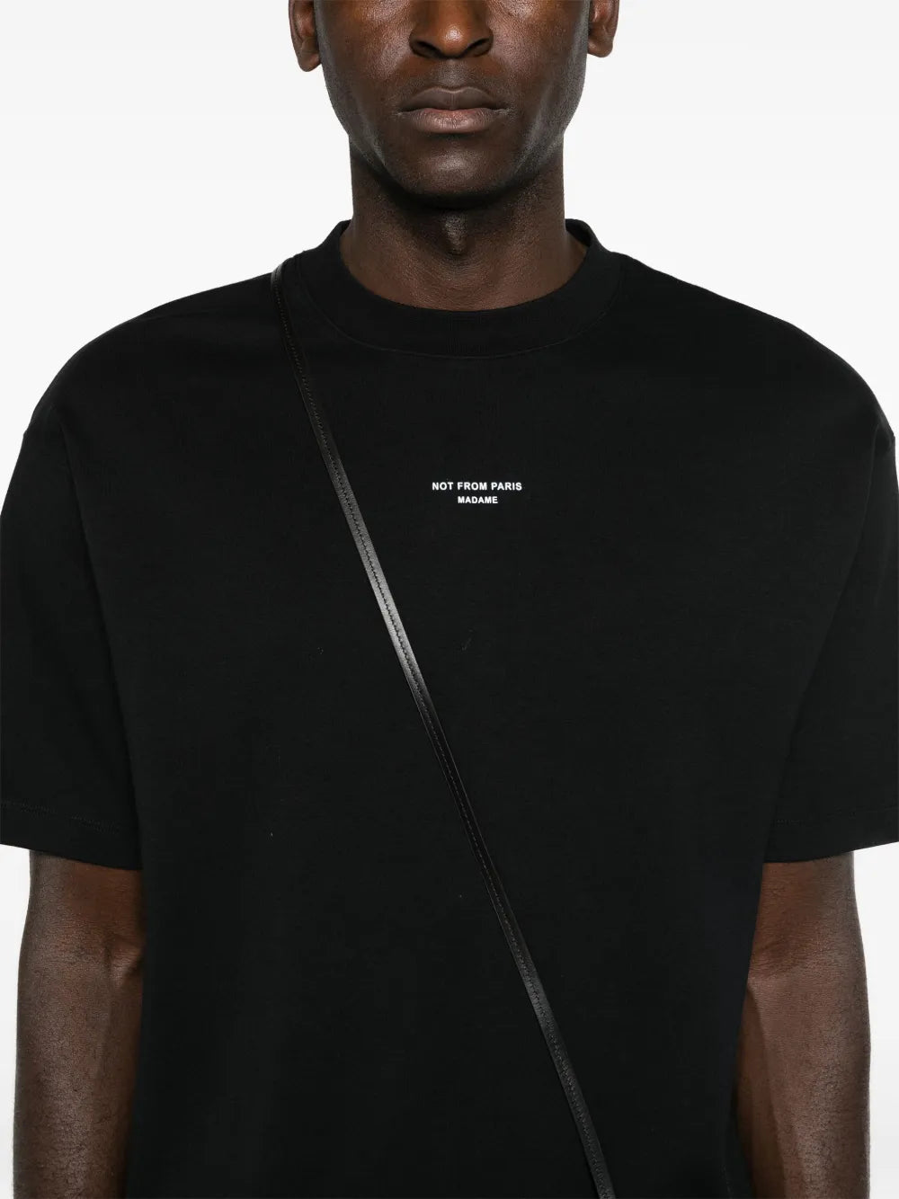 Camisetas Camiseta Clásica Negra con Slogan Drole De Monsieur Negro Hombres