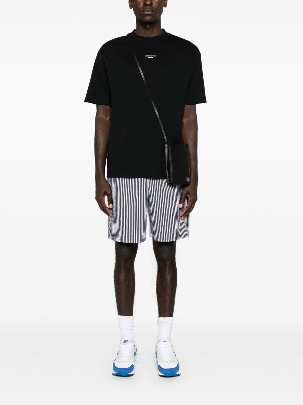 T-Shirts Klassisches schwarzes Slogan-T-Shirt Drole De Monsieur Schwarz Herren