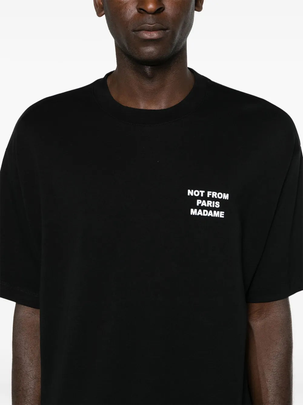 Camisetas Camiseta Slogan Negra Drole De Monsieur Negro Hombres