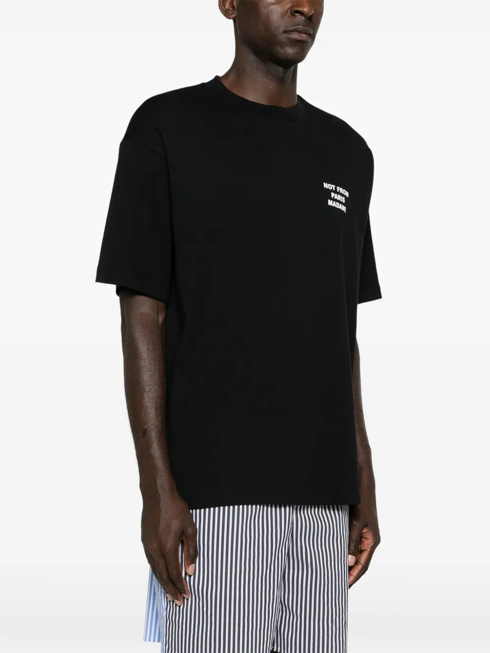 Camisetas Camiseta Slogan Negra Drole De Monsieur Negro Hombres