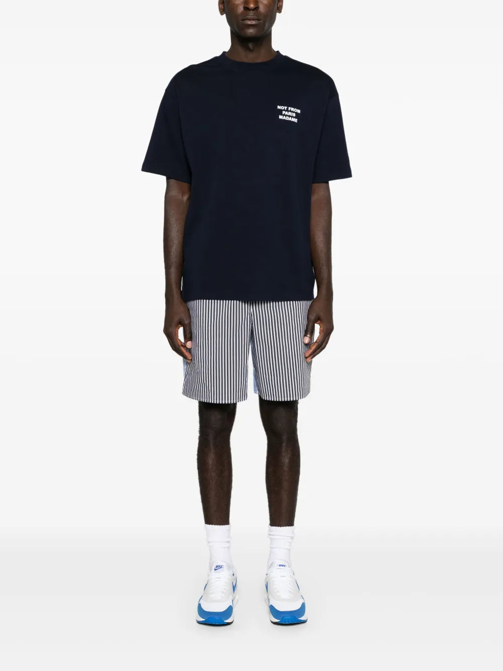 T-shirts T-shirt Slogan bleu marine Drole De Monsieur Bleu foncé Homme