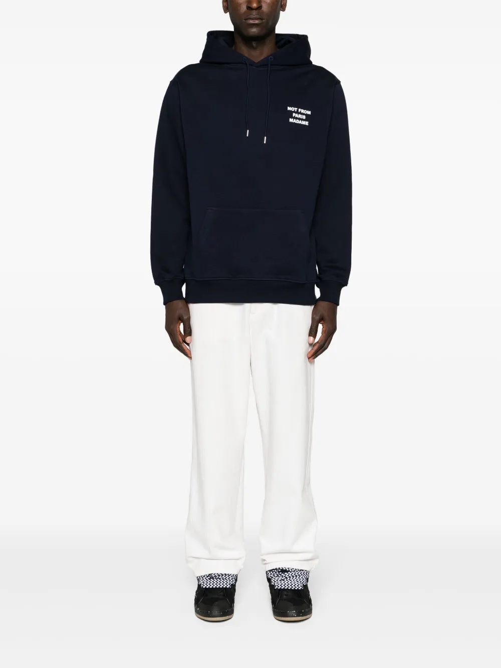 Sweatshirts Navy Blau Slogan Hoodie Drole De Monsieur Dunkelblau Homme