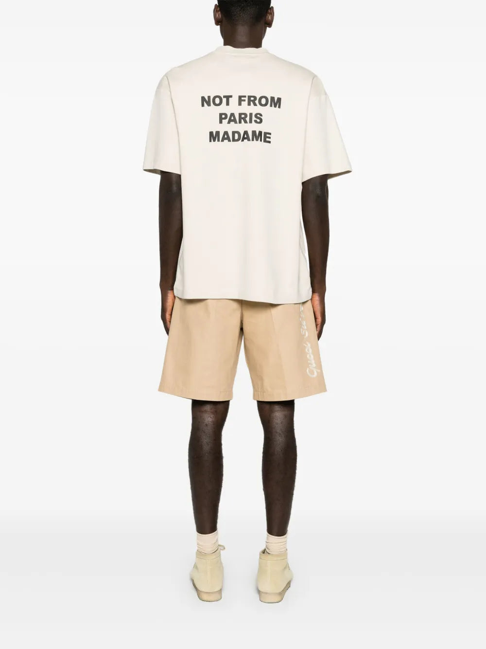 Camisetas T-Shirt Slogan Bege Drole De Monsieur Bege Homens