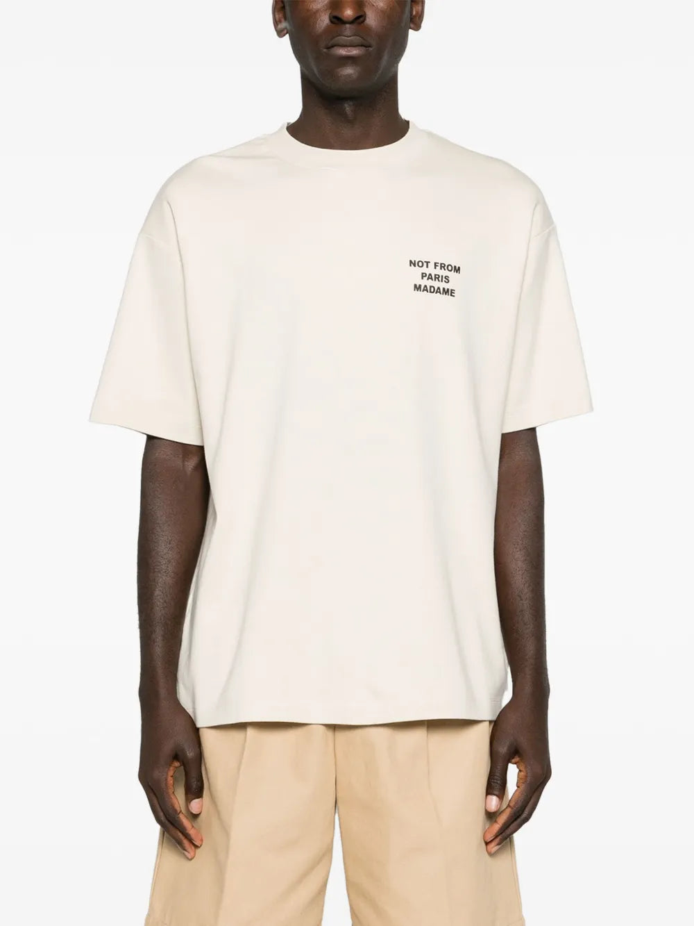 Camisetas T-Shirt Slogan Bege Drole De Monsieur Bege Homens