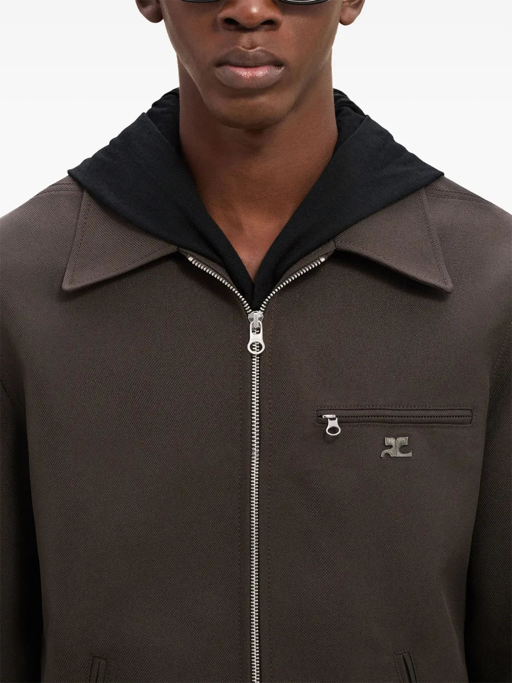 Giacche Giacca Retro Signature Courrèges Marrone Uomini