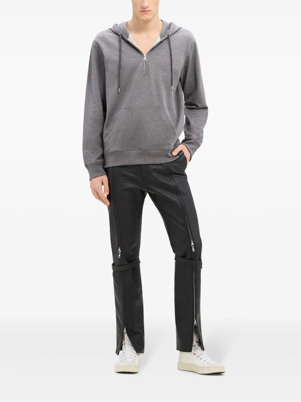 Sudaderas Sudadera con cremallera Courrèges Gris Hombres