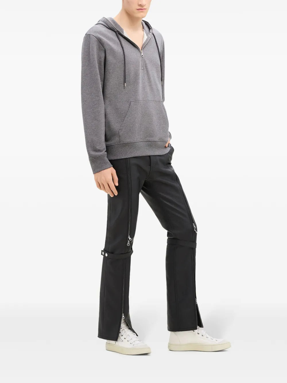Sudaderas Sudadera con cremallera Courrèges Gris Hombres