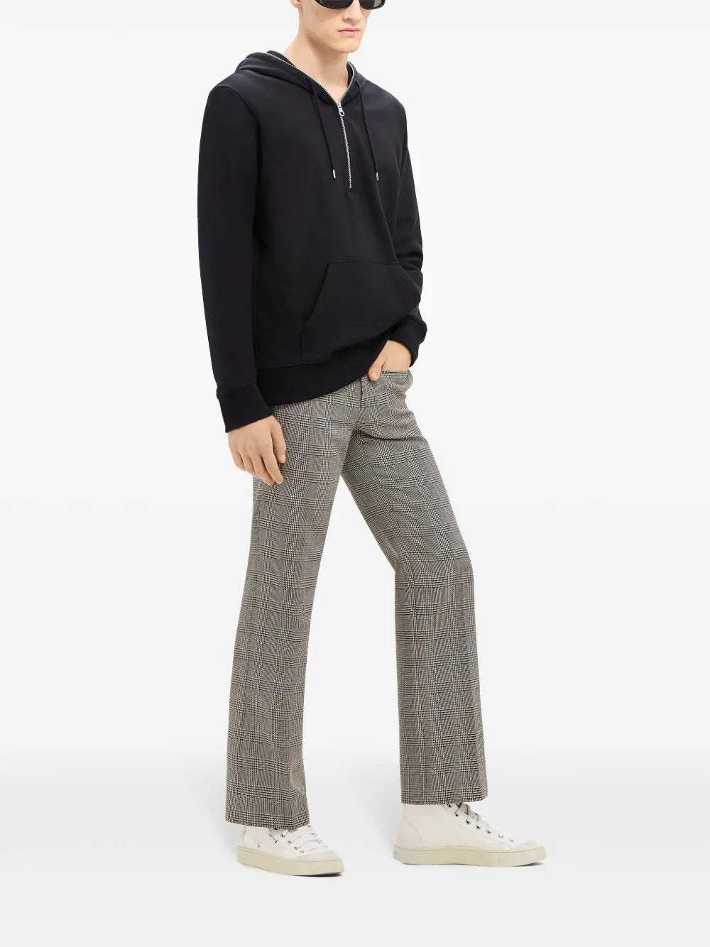 Sweatshirts Sweat à capuche zippé Courrèges Noir Homme