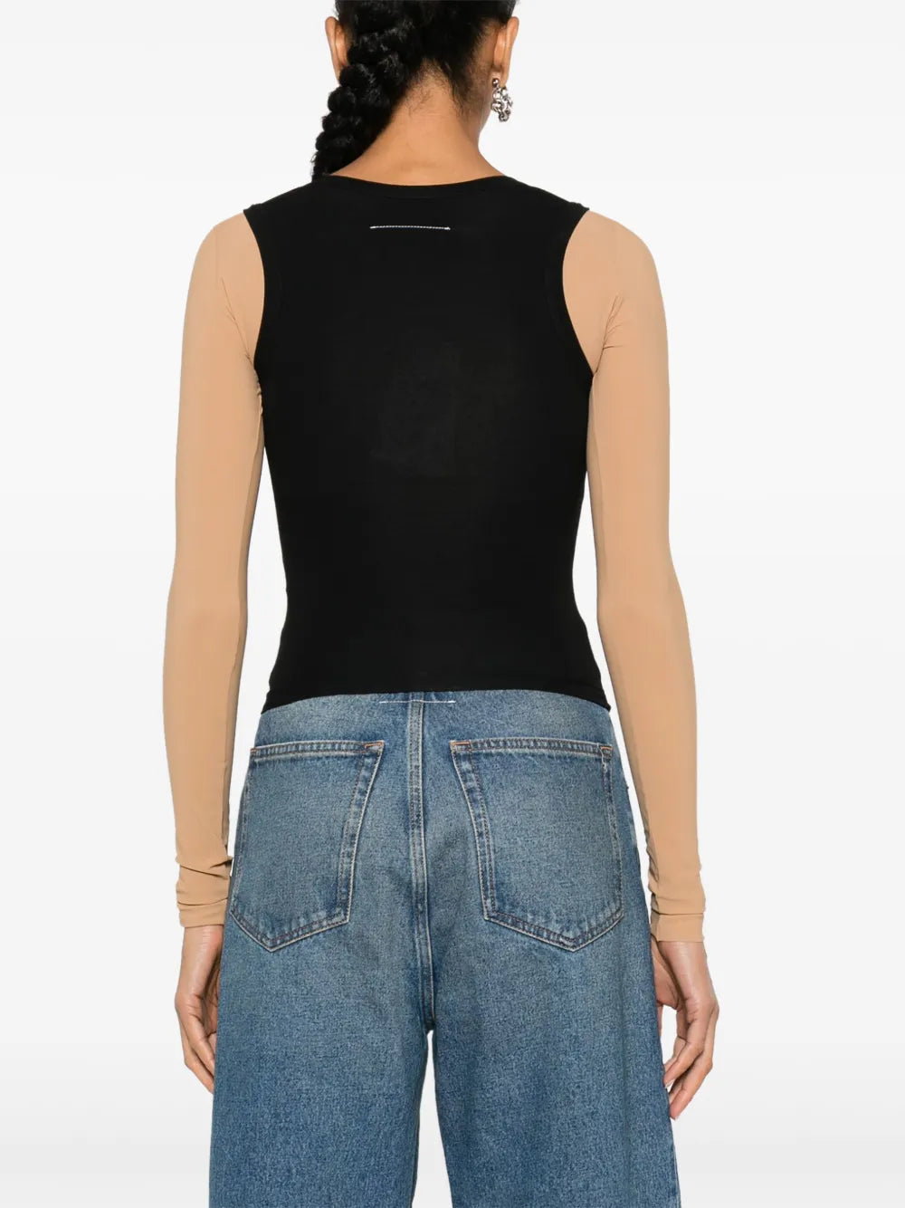 Tops Top bi - matière Mm6 Noir Femme