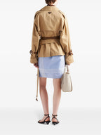 Casacos Casaco Trench Curto Prada Bege Femme