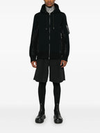 Sweatshirts Two-tone Zipped Sweatshirt Sacai Black Men