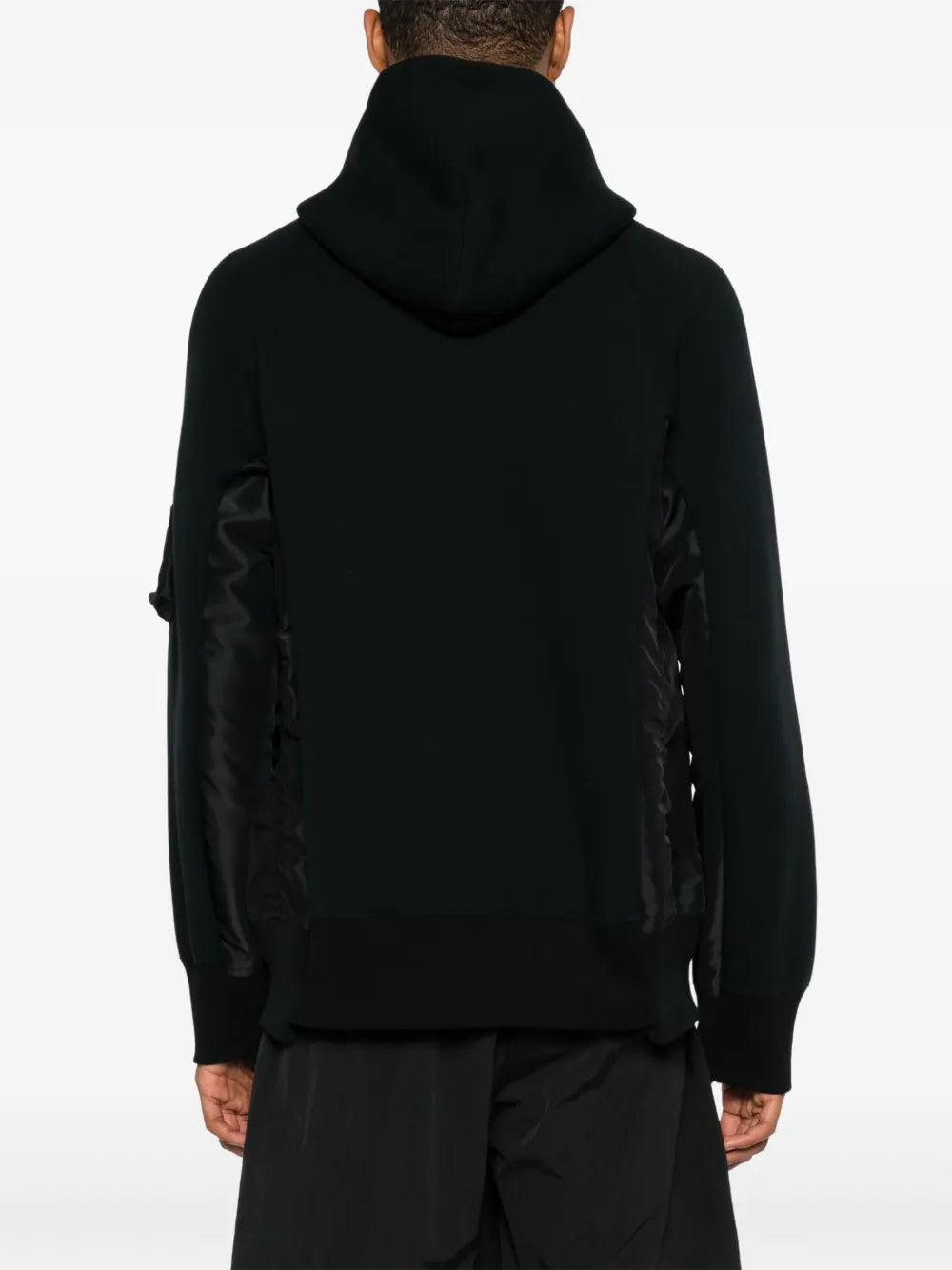 Sweatshirts Two-tone Zipped Sweatshirt Sacai Black Men