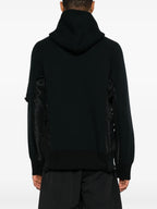 Sweatshirts Two-tone Zipped Sweatshirt Sacai Black Men