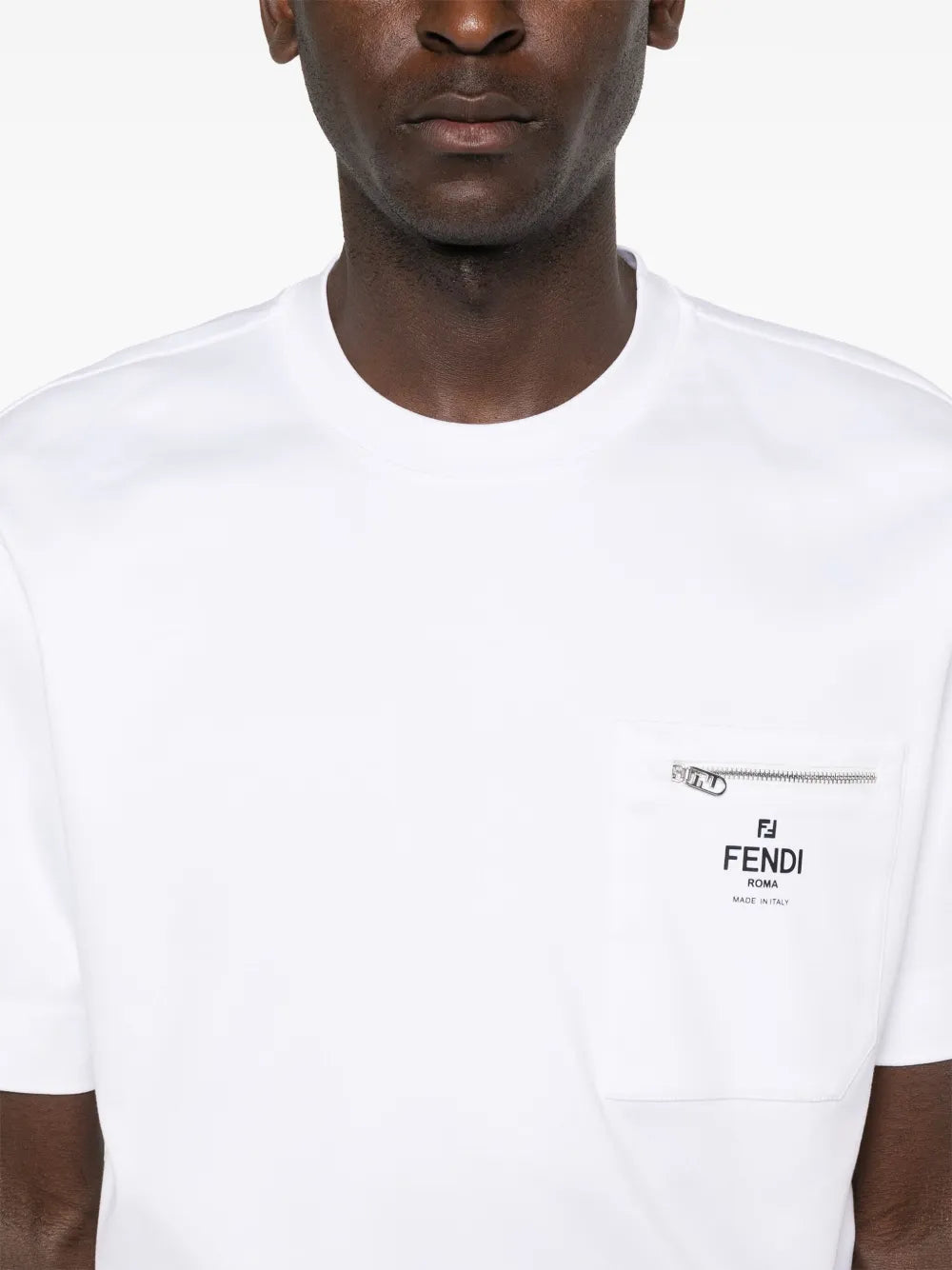 T-shirts Cotton T-shirt Fendi White Homme