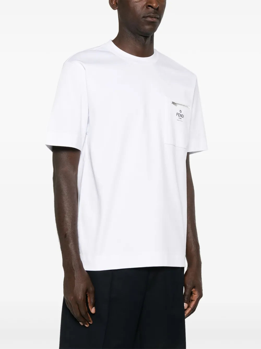 T-shirts T-shirt en coton Fendi Blanc Homme