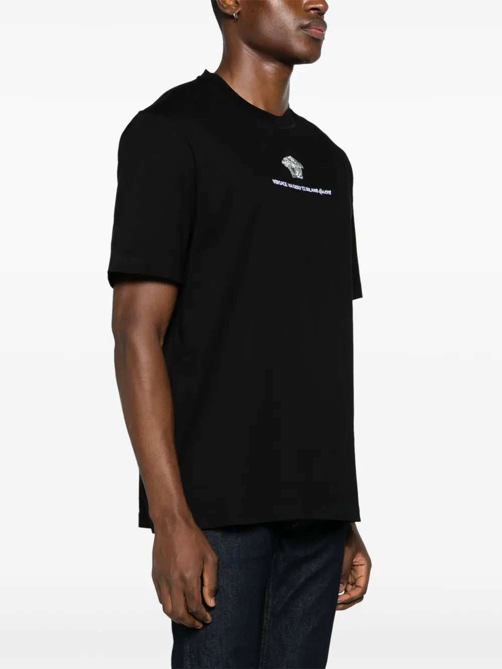T-shirt T-Shirt Via Gesu Versace Nero Homme