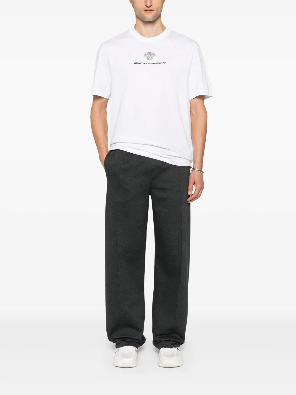 T-shirts T-shirt Via Gesu Versace Blanc Homme