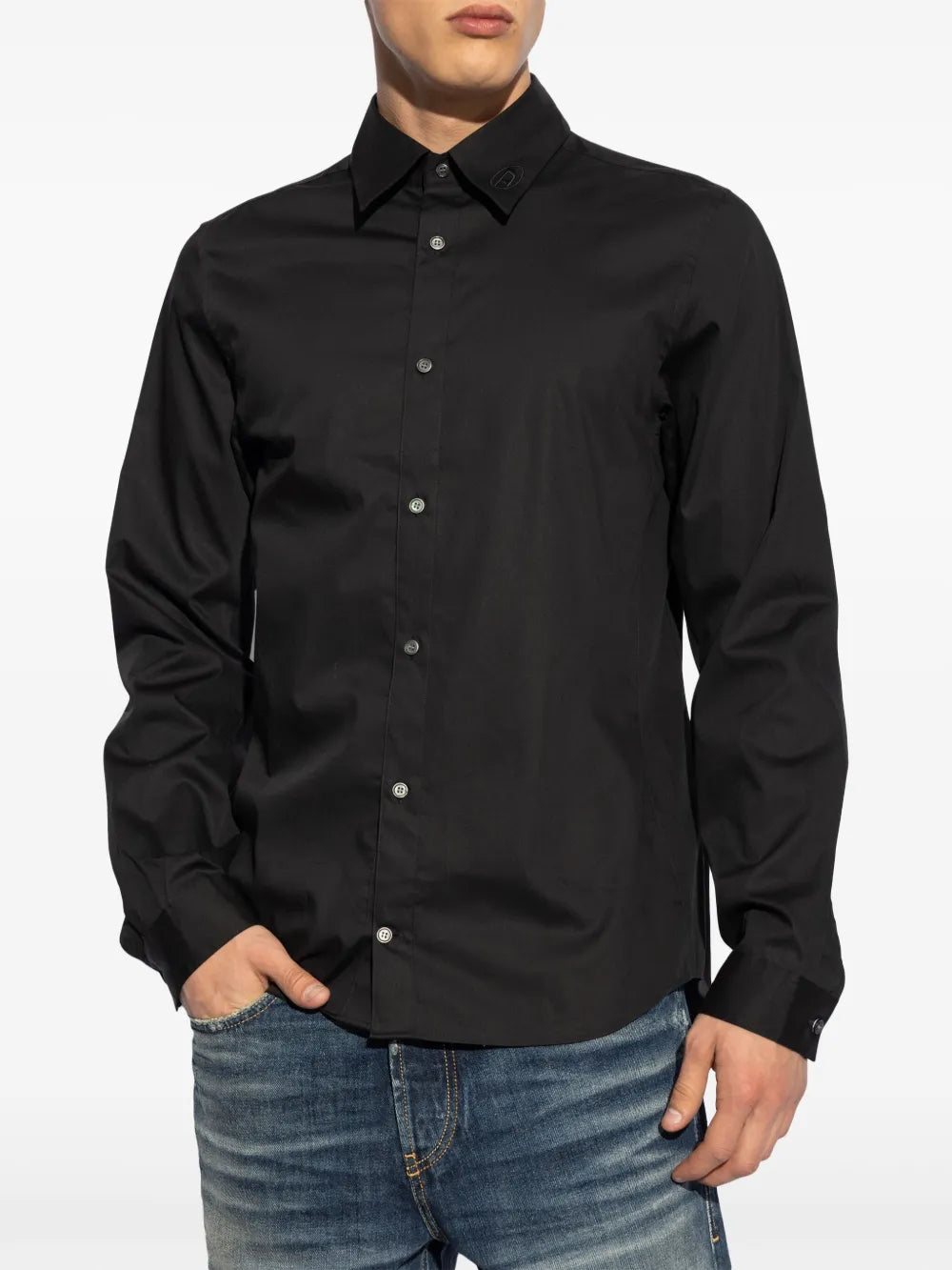 Chemises Chemise S-Fitty-A noire Diesel Noir Homme