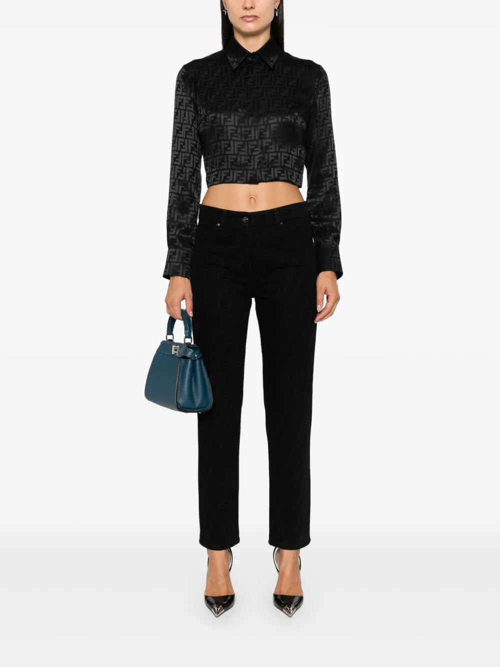 Pantalons Jean FF Fendi Noir Femme