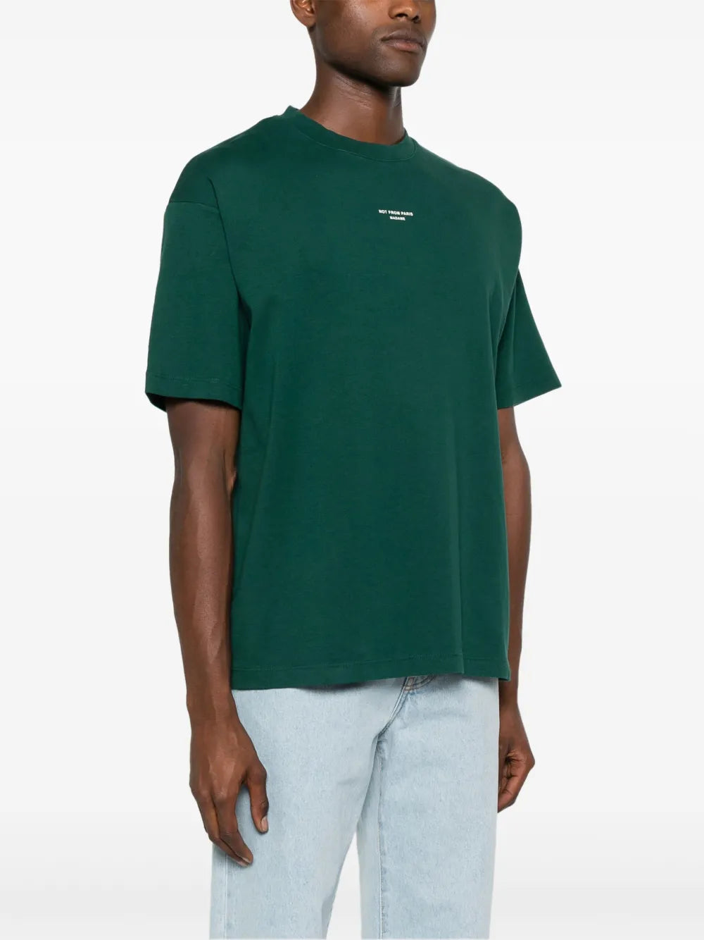 T-shirts T-shirt Slogan Classique vert Drole De Monsieur Vert Homme