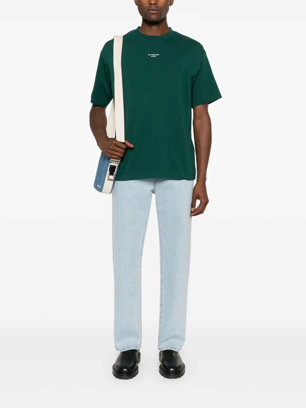 T-shirts T-shirt Slogan Classique vert Drole De Monsieur Vert Homme