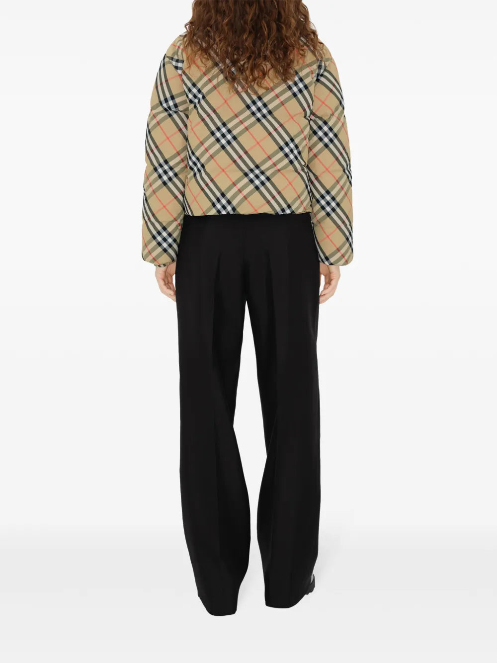 Manteaux Doudoune réversible à carreaux Burberry Beige Femme