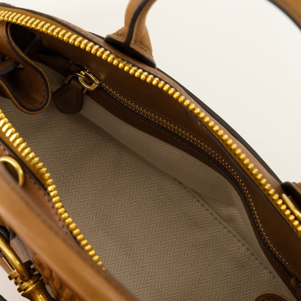Sacs à main et épaule Saco Aventure em Couro Marron Miu Miu Marron Femme