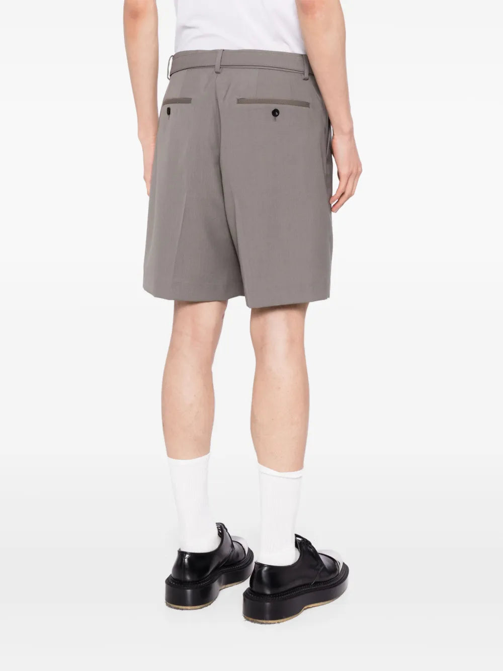 Shorts Short avec ceinture Sacai Gris Homme