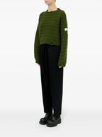 Maglieria Maglione Effetto Usato Mm6 Cachi Femme