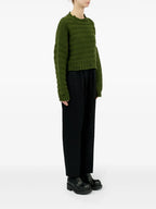 Maglieria Maglione Effetto Usato Mm6 Cachi Femme