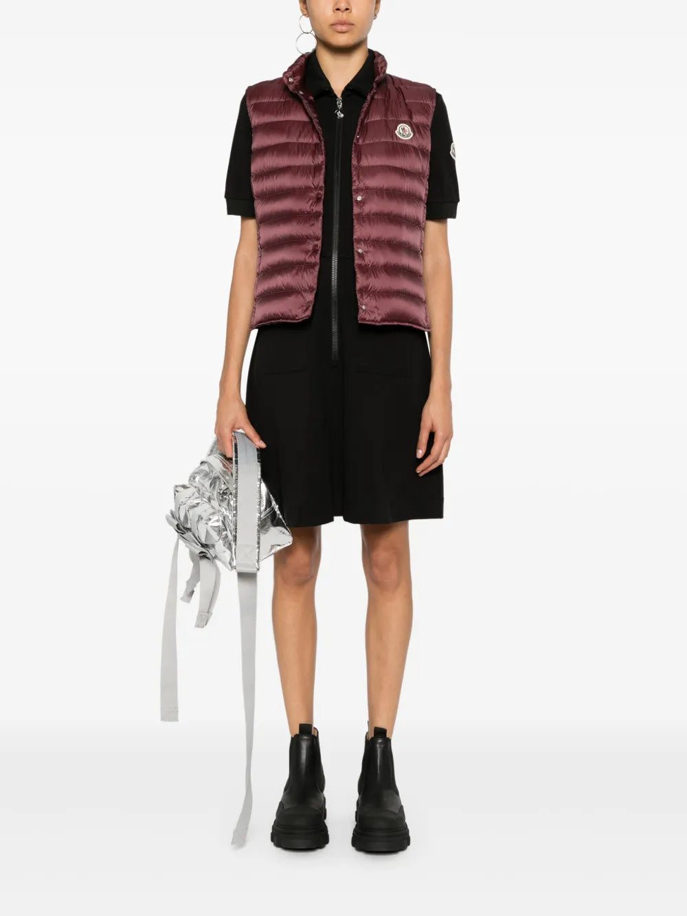 Vestes Doudoune sans manches Liane Moncler Bordeaux Femme