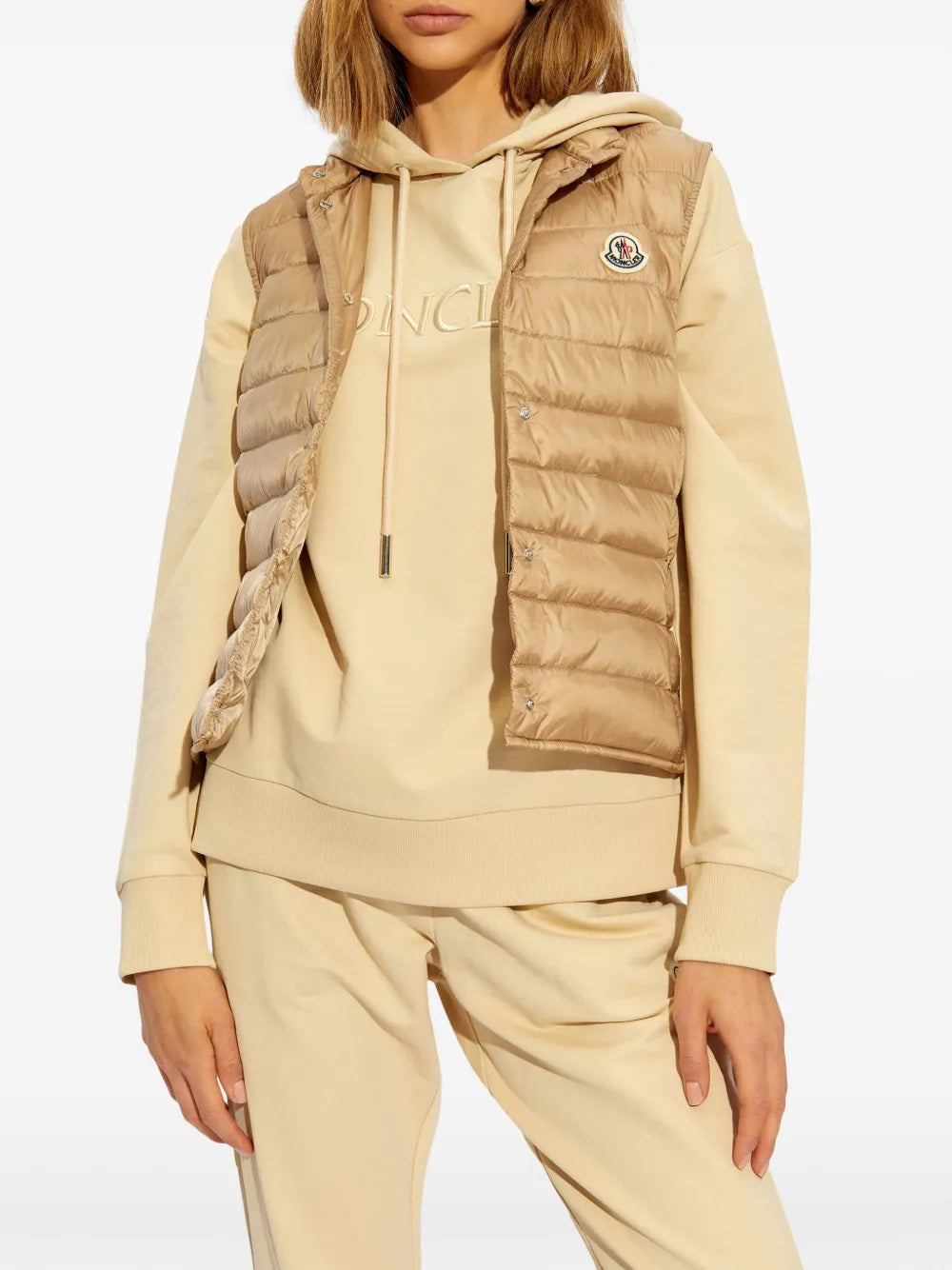 Vestes Doudoune sans manches Liane Moncler Beige Femme