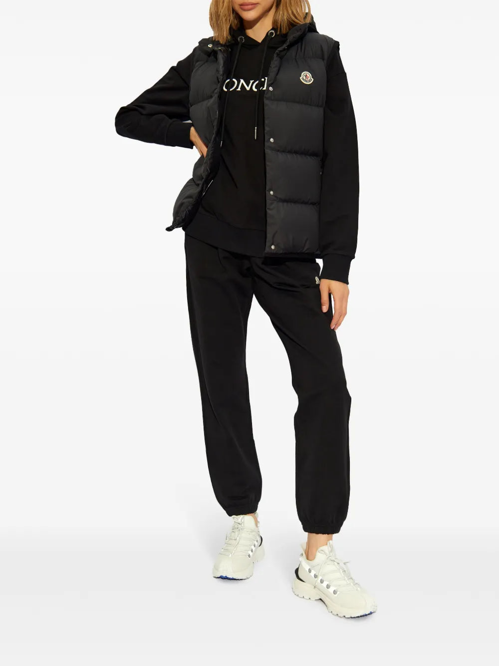 Vestes Doudoune sans manches Badia Moncler Noir Femme