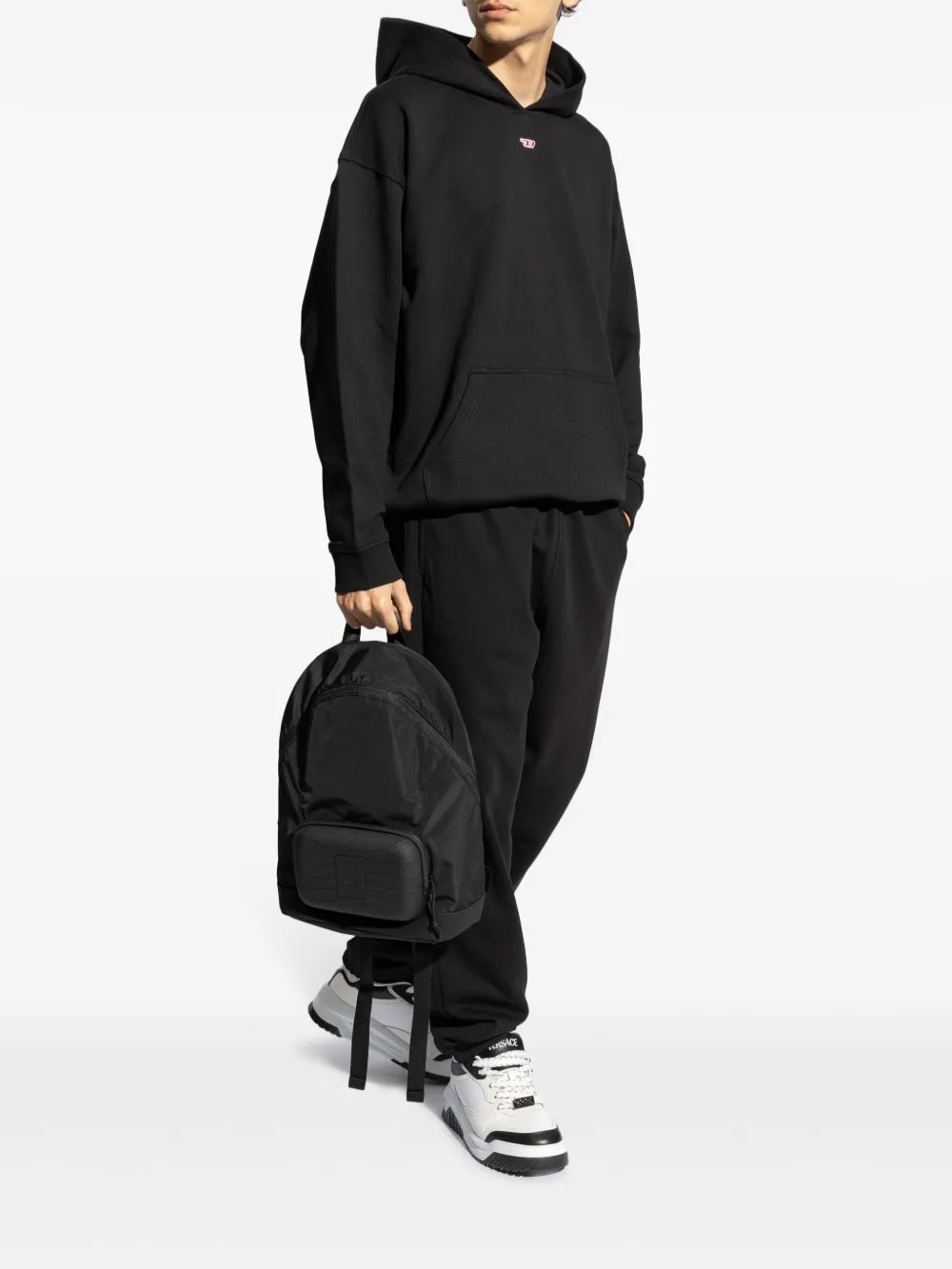 Moletons S-Boxt-Hood-D Sweatshirt com Capuz Diesel Preto Homme