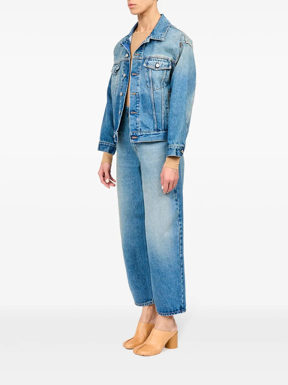 Vestes Veste en jeans Mm6 Bleu Femme