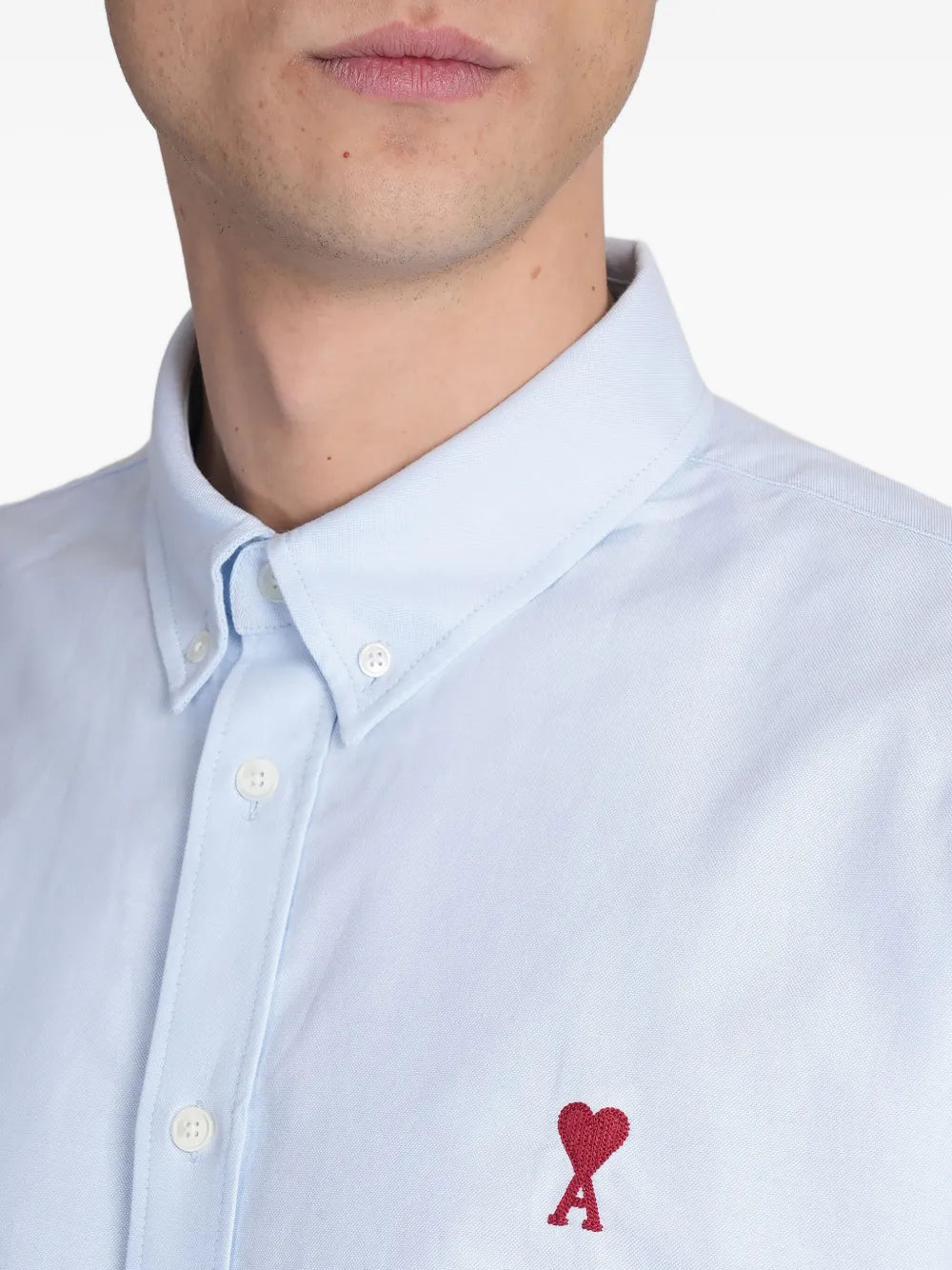 Camisas Camisa de Algodão Ami PARIS Azul Unissex