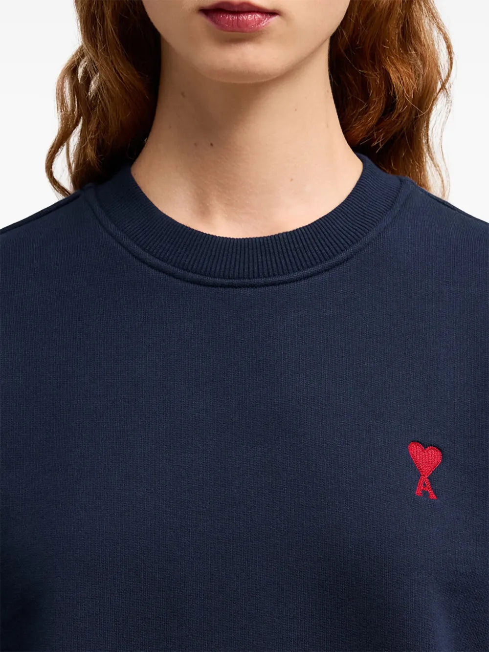 Sweatshirts Pull ami de coeur Ami PARIS Bleu foncé Unisexe