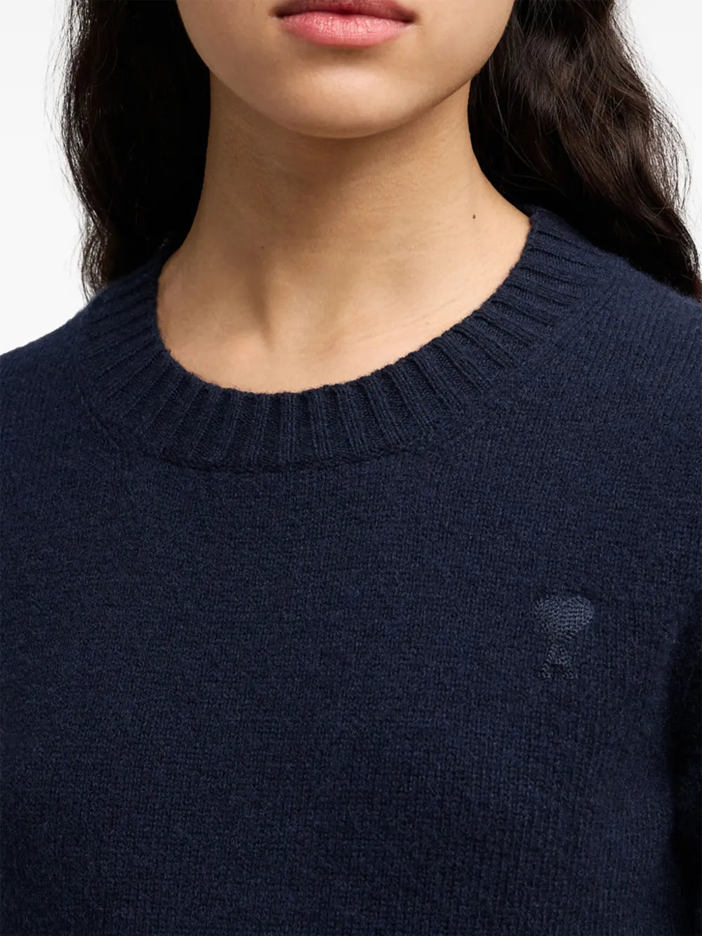 Maille Pull AMI de coeur Ami PARIS Bleu foncé Femme