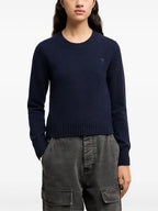 Maille Pull AMI de coeur Ami PARIS Bleu foncé Femme