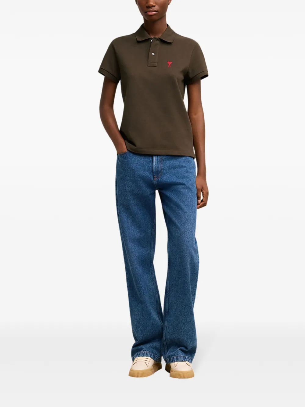Polo shirts Ami de Coeur Polo Ami PARIS Brown Unisex