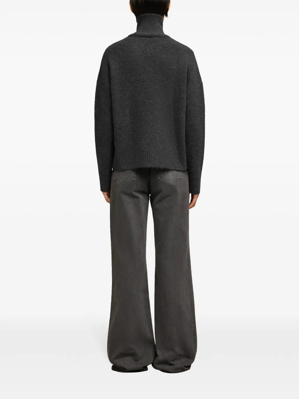 Prendas de punto AMI de Coeur Cuello Alto Ami PARIS Gris Unisexo