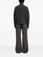 Prendas de punto AMI de Coeur Cuello Alto Ami PARIS Gris Unisexo