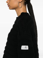 Maille Suéter de Lana Mm6 Noir Femme