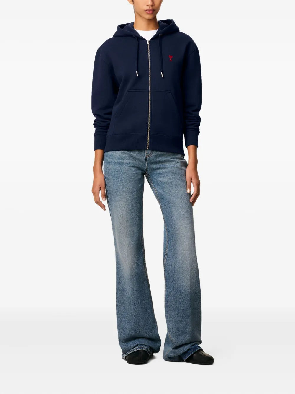 Image de l'article Veste zippée Ami de coeur de la marque Ami PARIS pour Homme - Saison Automne-Hiver 2025 - Vue détaillée_1