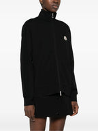 Vestes Veste en laine zippée Moncler Noir Homme