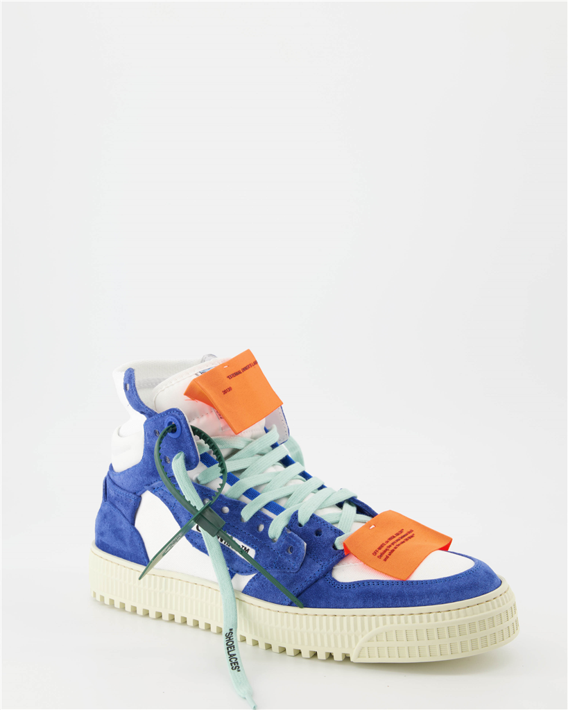 Sneaker OMIA065F22LEA002 0145 white blue Off-White Azul Homme